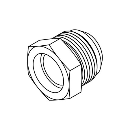 TOMPKINS Hydraulic Fitting-Steel14 BORE-14MJ 0403-14-14